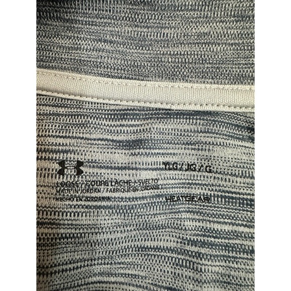 Boys Under Armor Combine Gray Training Cold gear 1/2 zip up pullover long sleeve - Picture 4 of 6